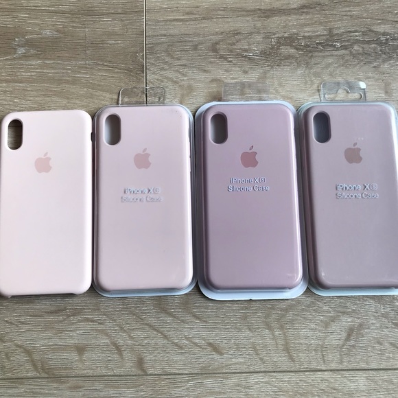 NEW ! Authentic Apple IPhone XS silicone cases Blush pink . Pink Sand , Mauve - Picture 2 of 4